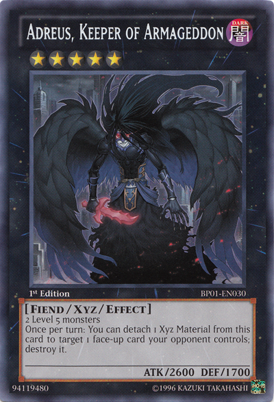 Adreus, Keeper of Armageddon [BP01-EN030] Rare | Odin's Place