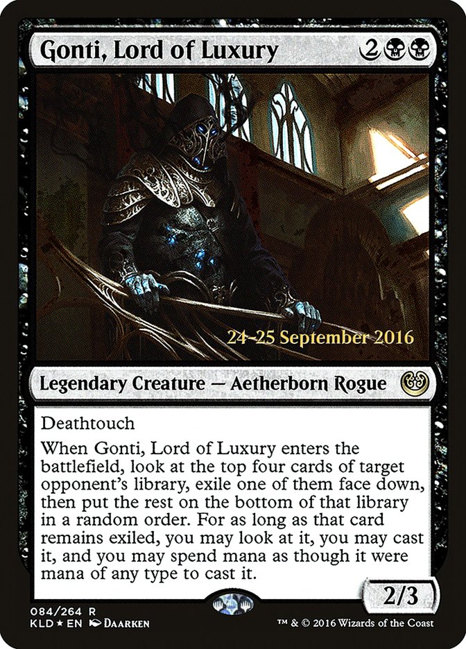 Gonti, Lord of Luxury (84) [Kaladesh Prerelease Promos] | Odin's Place