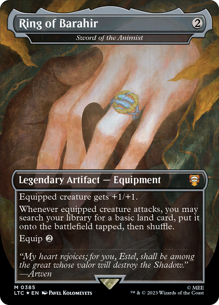 Ring of Barahir - Sword of the Animist (Surge Foil Realms and Relics) [The Lord of the Rings: Tales of Middle-Earth Commander] | Odin's Place