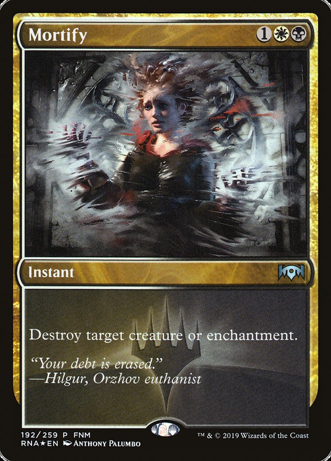 Mortify (192) (FNM) [Ravnica Allegiance Promos] | Odin's Place