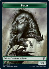 Beast (010) // Fish Double-Sided Token [Commander 2021 Tokens] | Odin's Place