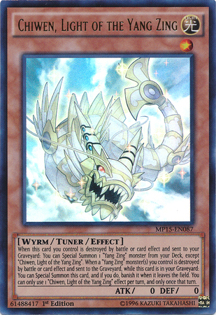 Chiwen, Light of the Yang Zing [MP15-EN087] Ultra Rare | Odin's Place