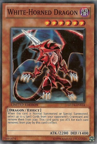 White-Horned Dragon [GLD4-EN014] Common | Odin's Place