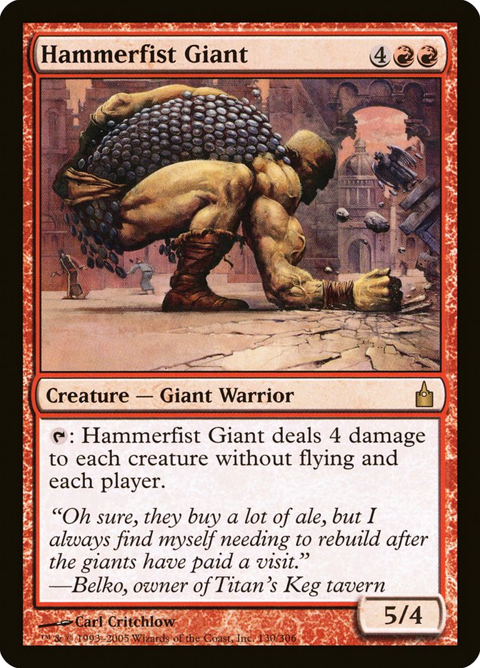Hammerfist Giant (130) [Ravnica: City of Guilds] | Odin's Place