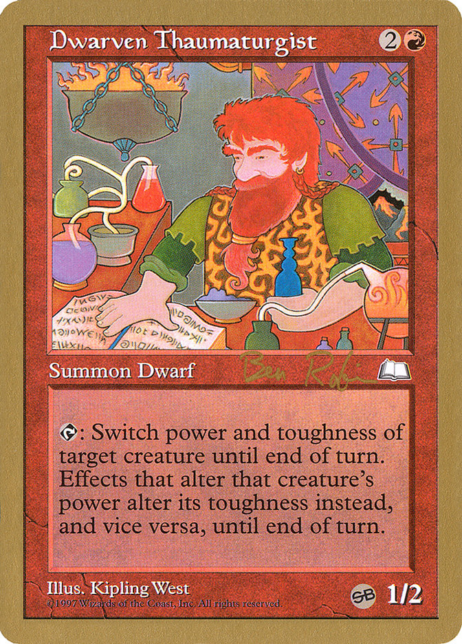 Dwarven Thaumaturgist (Ben Rubin) (SB) [World Championship Decks 1998] | Odin's Place