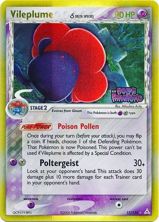 Vileplume (17/110) (Delta Species) (Stamped) [EX: Holon Phantoms] | Odin's Place