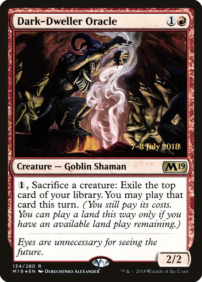 Dark-Dweller Oracle (134) [Core Set 2019 Prerelease Promos] | Odin's Place