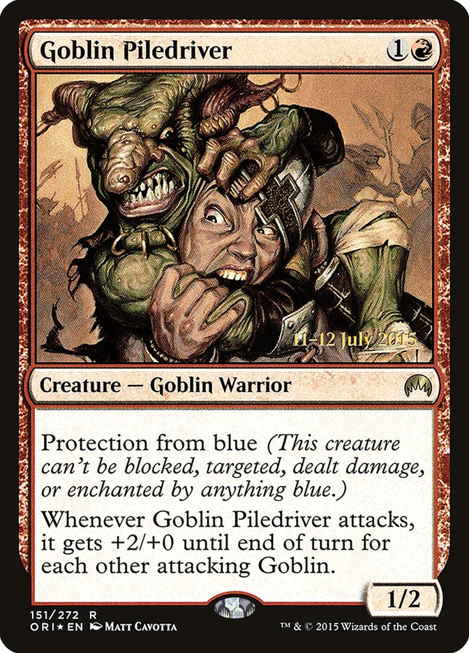 Goblin Piledriver (151) [Magic Origins Prerelease Promos] | Odin's Place