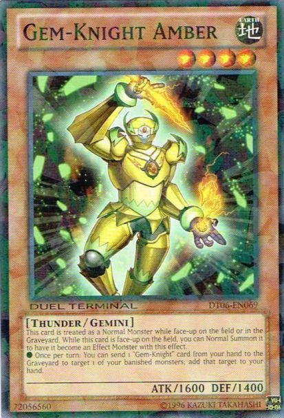 Gem-Knight Amber [DT06-EN069] Common | Odin's Place