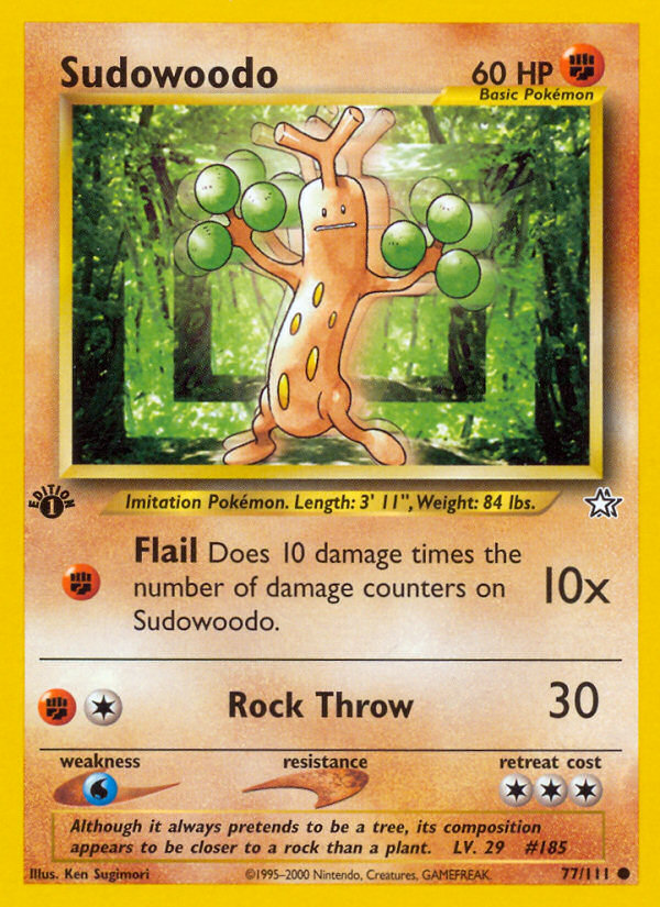 Sudowoodo (77/111) [Neo Genesis 1st Edition] | Odin's Place