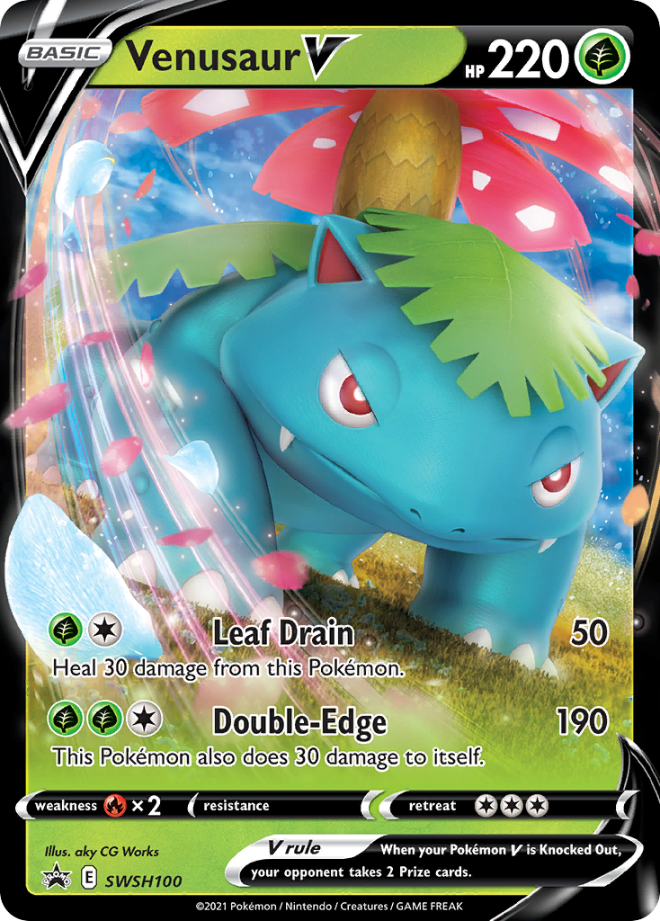 Venusaur V (SWSH100) [Sword & Shield: Black Star Promos] | Odin's Place