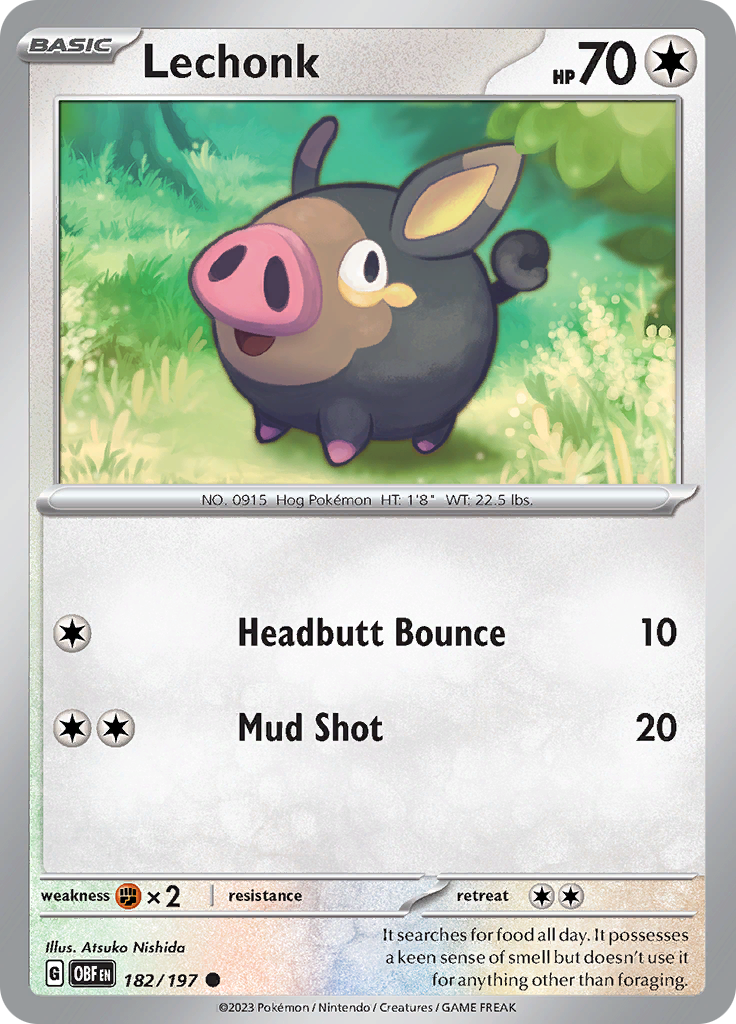 Lechonk (182/197) [Scarlet & Violet: Obsidian Flames] | Odin's Place
