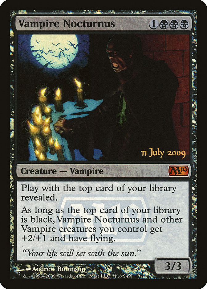 Vampire Nocturnus (118) [Magic 2010 Prerelease Promos] | Odin's Place