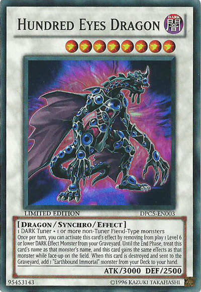 Hundred Eyes Dragon [DPC5-EN003] Super Rare | Odin's Place