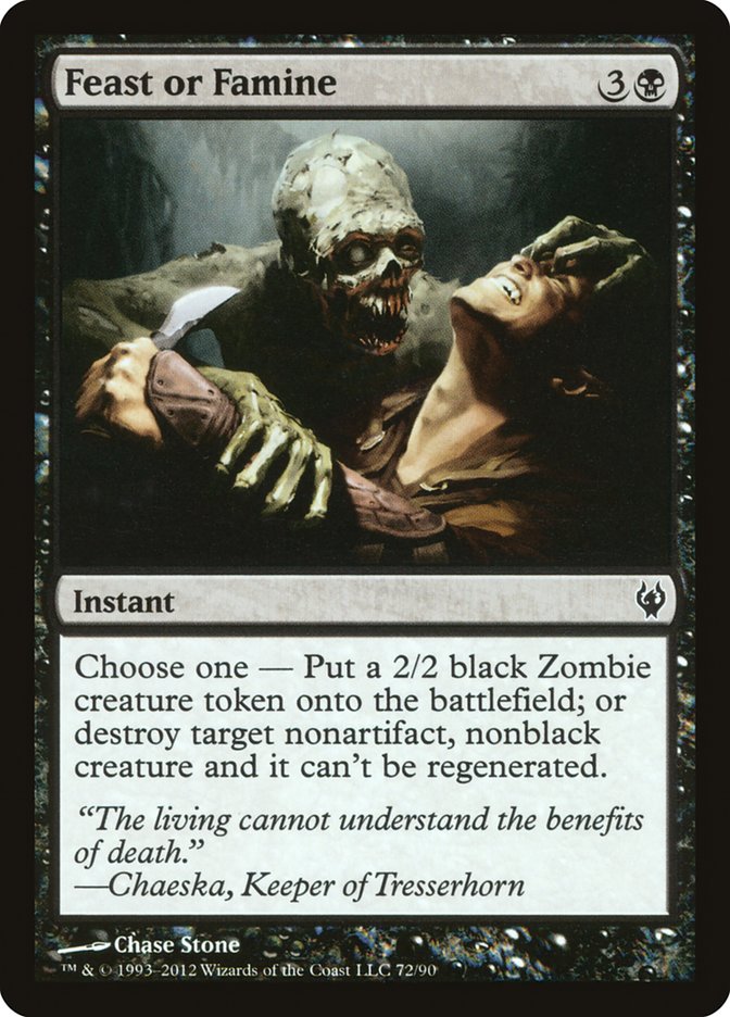 Feast or Famine (72) [Duel Decks: Izzet vs. Golgari] | Odin's Place