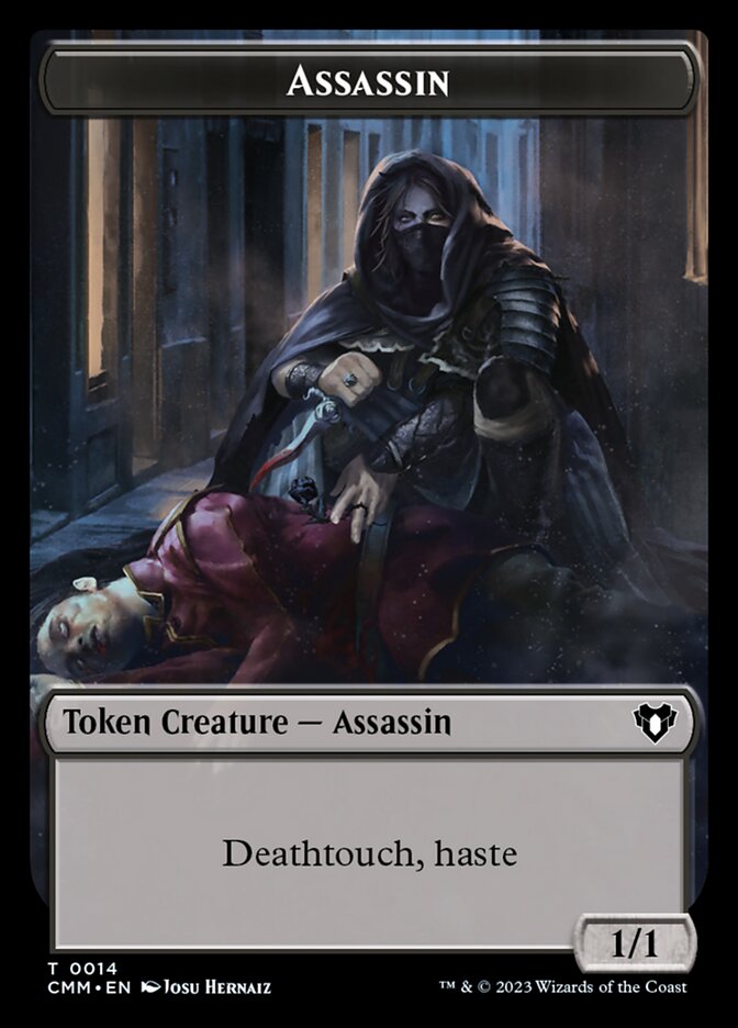 Eldrazi // Assassin Double-Sided Token [Commander Masters Tokens] | Odin's Place