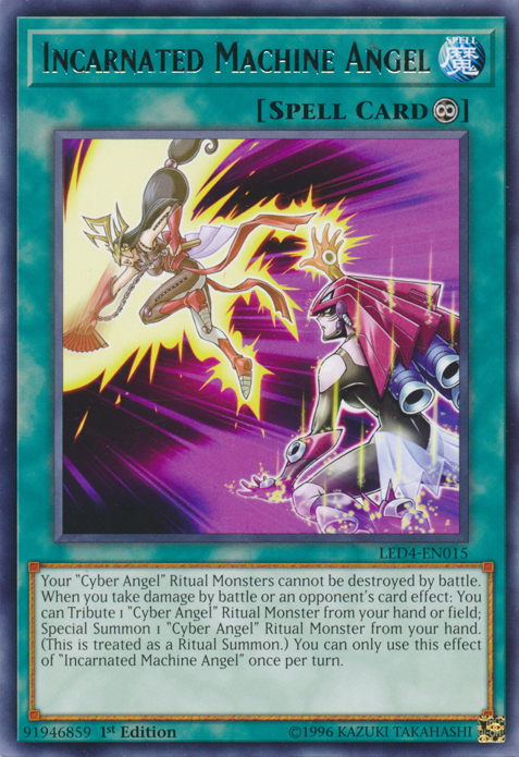 Incarnated Machine Angel [LED4-EN015] Rare | Odin's Place