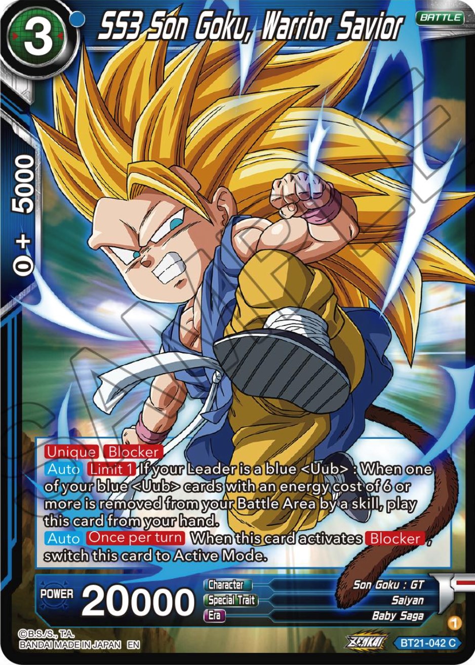 SS3 Son Goku, Warrior Savior (BT21-042) [Wild Resurgence] | Odin's Place