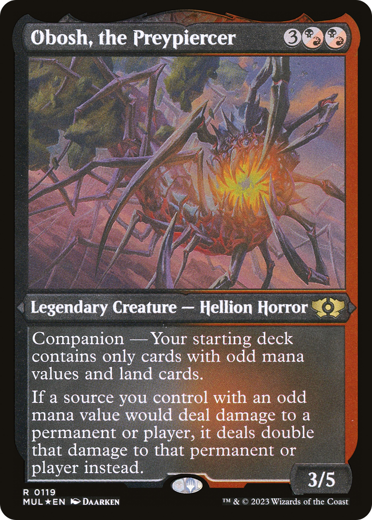 Obosh, the Preypiercer (Foil Etched) [Multiverse Legends] | Odin's Place