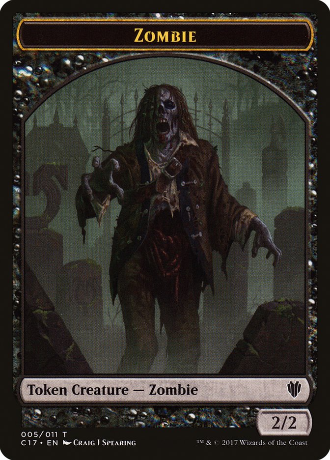 Zombie Token [Commander 2017 Tokens] | Odin's Place