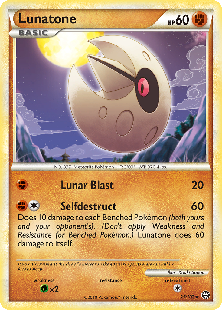 Lunatone (25/102) [HeartGold & SoulSilver: Triumphant] | Odin's Place