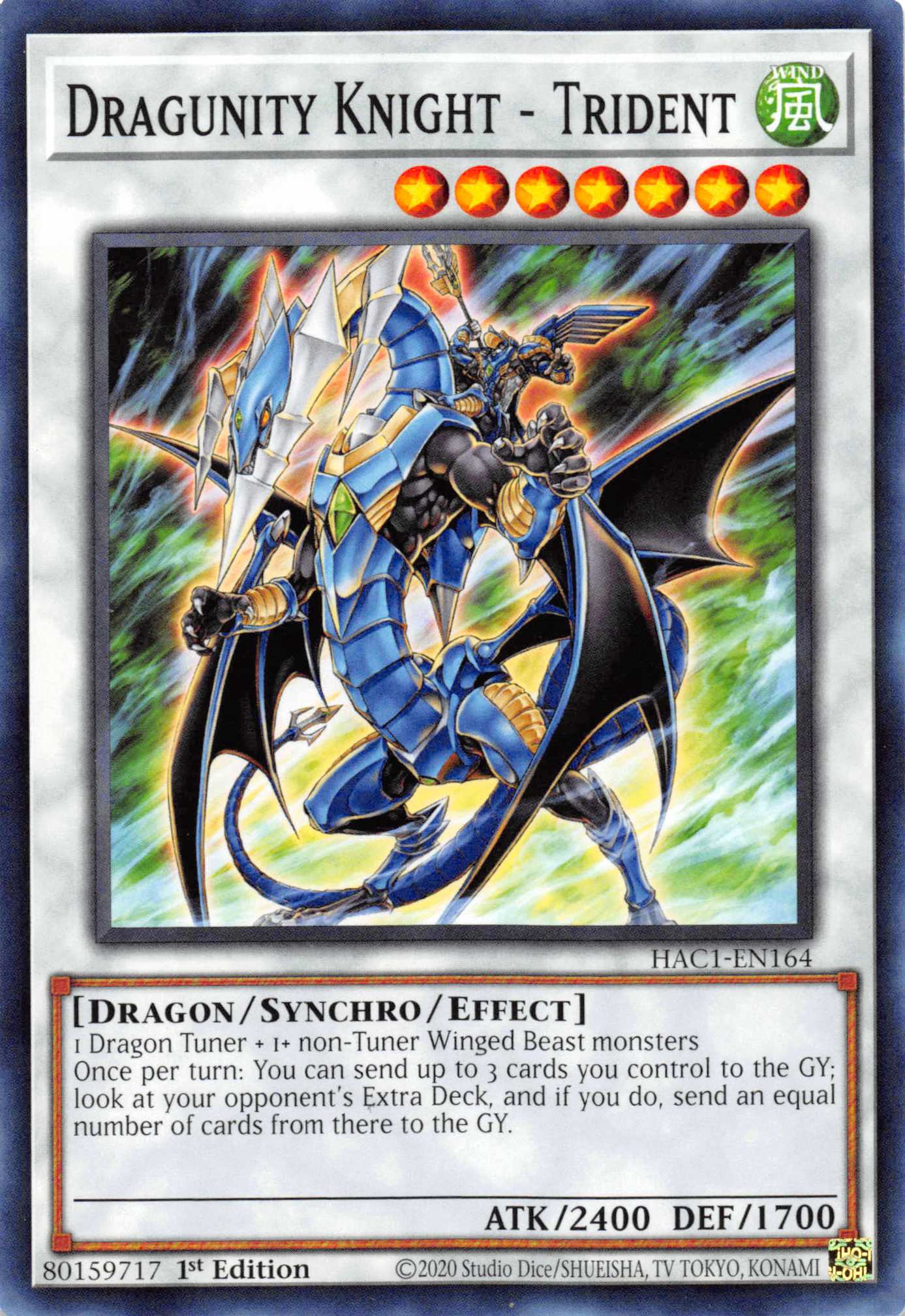 Dragunity Knight - Trident [HAC1-EN164] Common | Odin's Place