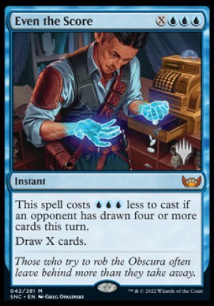 Even the Score (Promo Pack) [Streets of New Capenna Promos] | Odin's Place