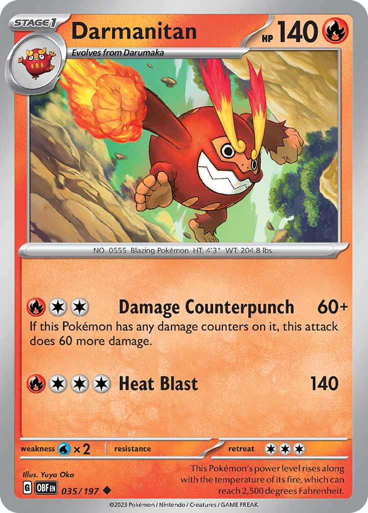 Darmanitan (035/197) [Scarlet & Violet: Obsidian Flames] | Odin's Place