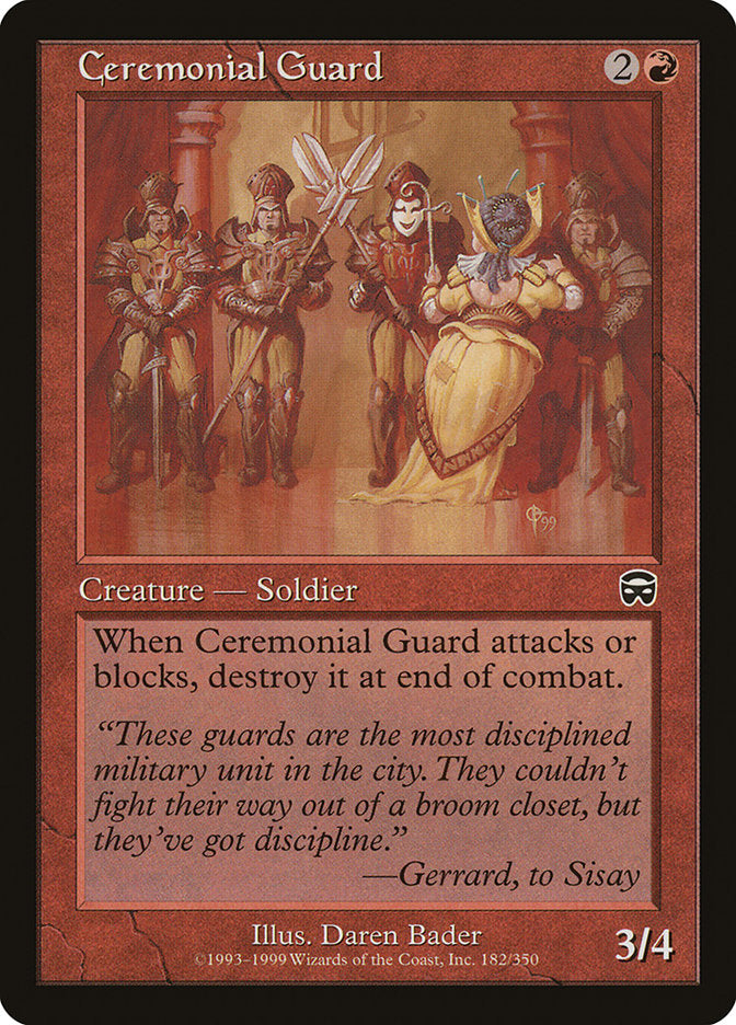 Ceremonial Guard (182) [Mercadian Masques] | Odin's Place