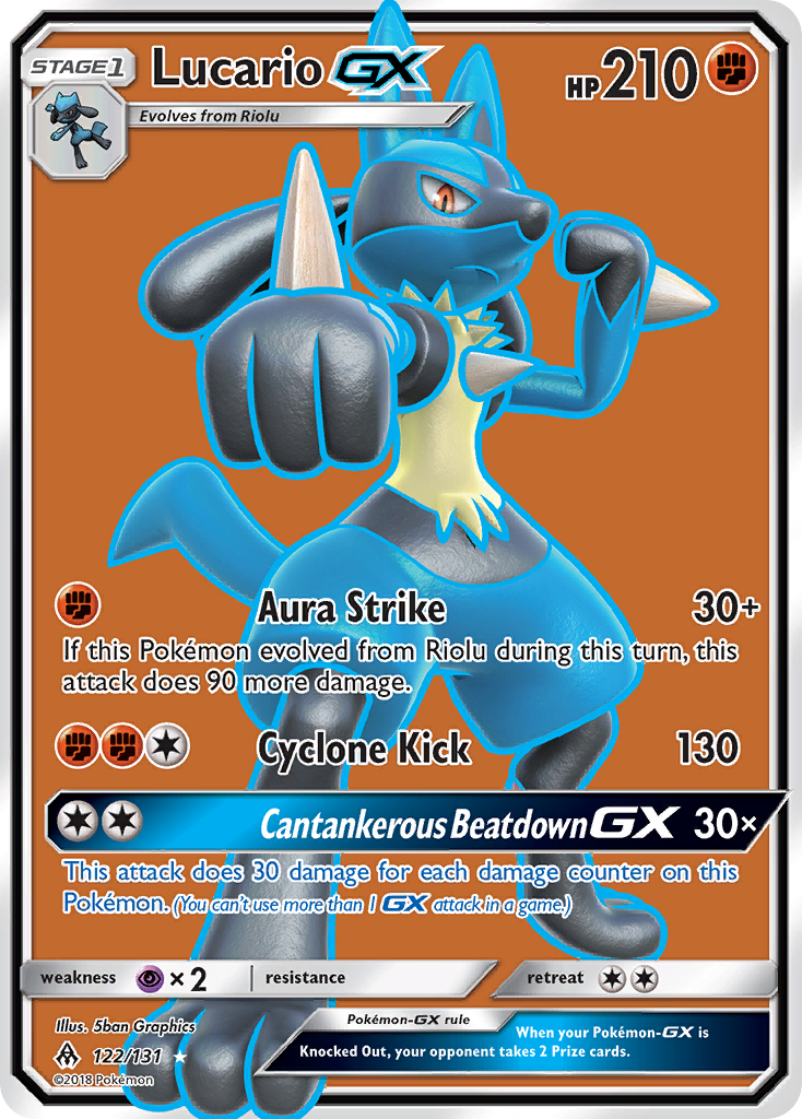 Lucario GX (122/131) [Sun & Moon: Forbidden Light] | Odin's Place