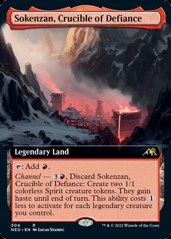 Sokenzan, Crucible of Defiance (Extended Art) [Kamigawa: Neon Dynasty] | Odin's Place