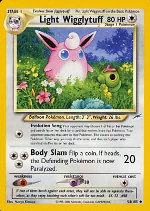 Light Wigglytuff (54/105) [Neo Destiny Unlimited] | Odin's Place