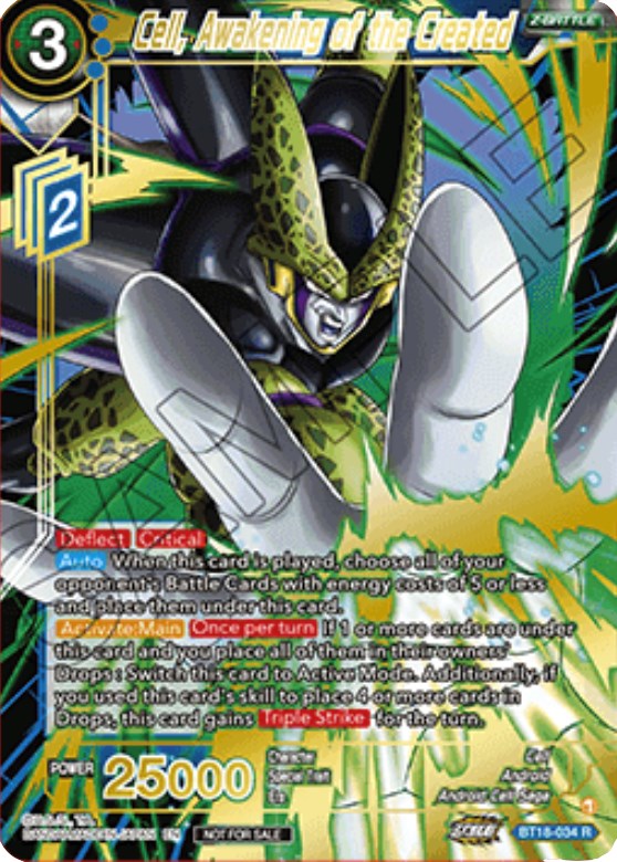 Cell, Awakening of the Created (Zenkai Cup 2022 Top 64) (BT18-034) [Tournament Promotion Cards] | Odin's Place