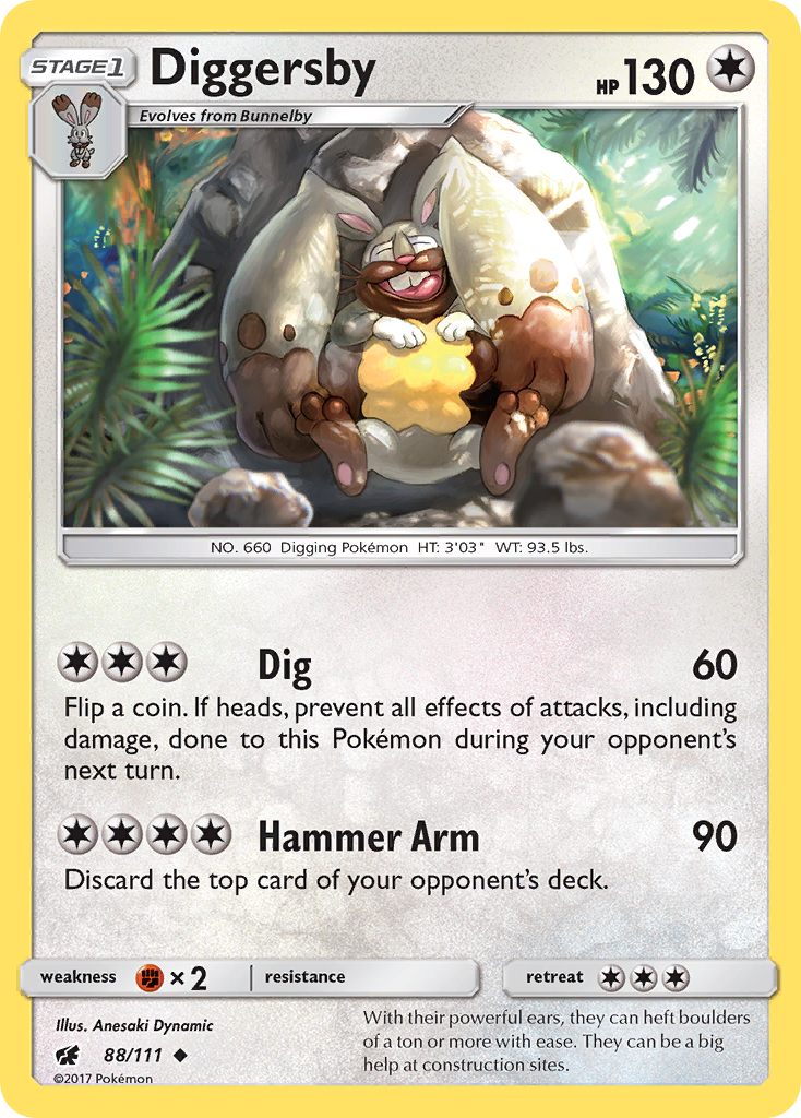 Diggersby (88/111) [Sun & Moon: Crimson Invasion] | Odin's Place