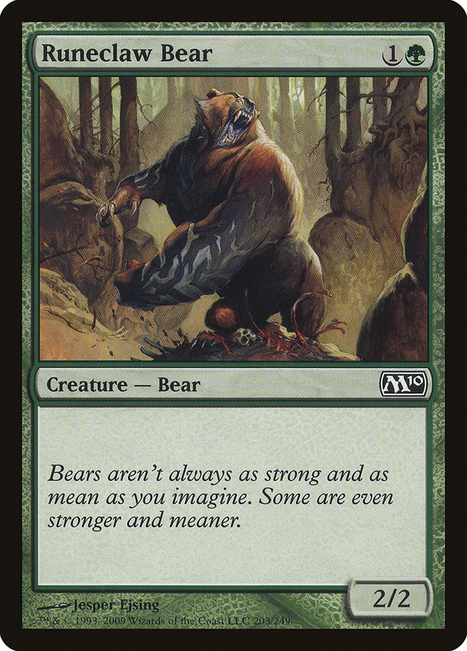 Runeclaw Bear (203) [Magic 2010] | Odin's Place