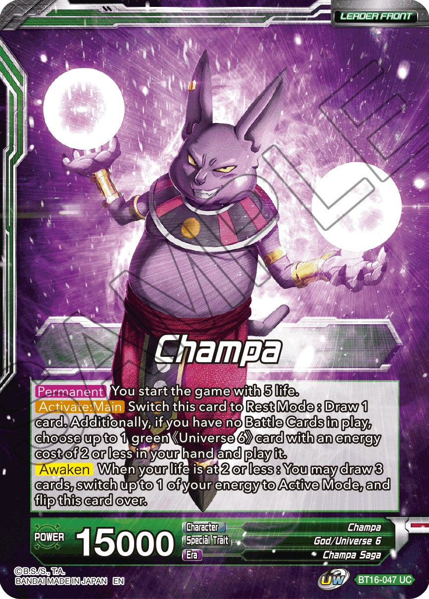 Champa // Champa, Victory at All Costs (BT16-047) [Realm of the Gods Prerelease Promos] | Odin's Place