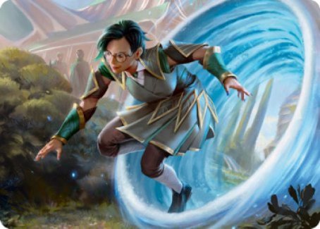 Vortex Runner Art Card [Strixhaven: School of Mages Art Series] | Odin's Place