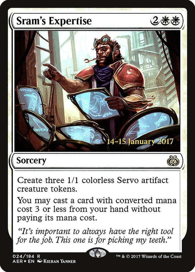 Sram's Expertise (24) [Aether Revolt Prerelease Promos] | Odin's Place
