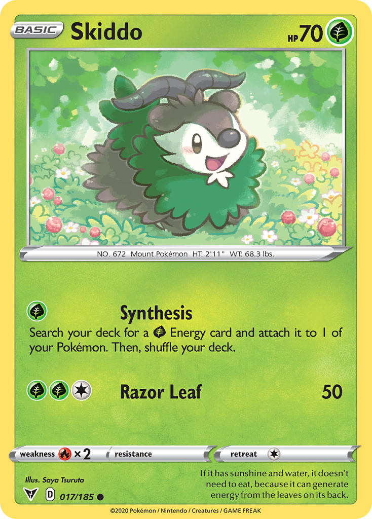 Skiddo (017/185) [Sword & Shield: Vivid Voltage] | Odin's Place