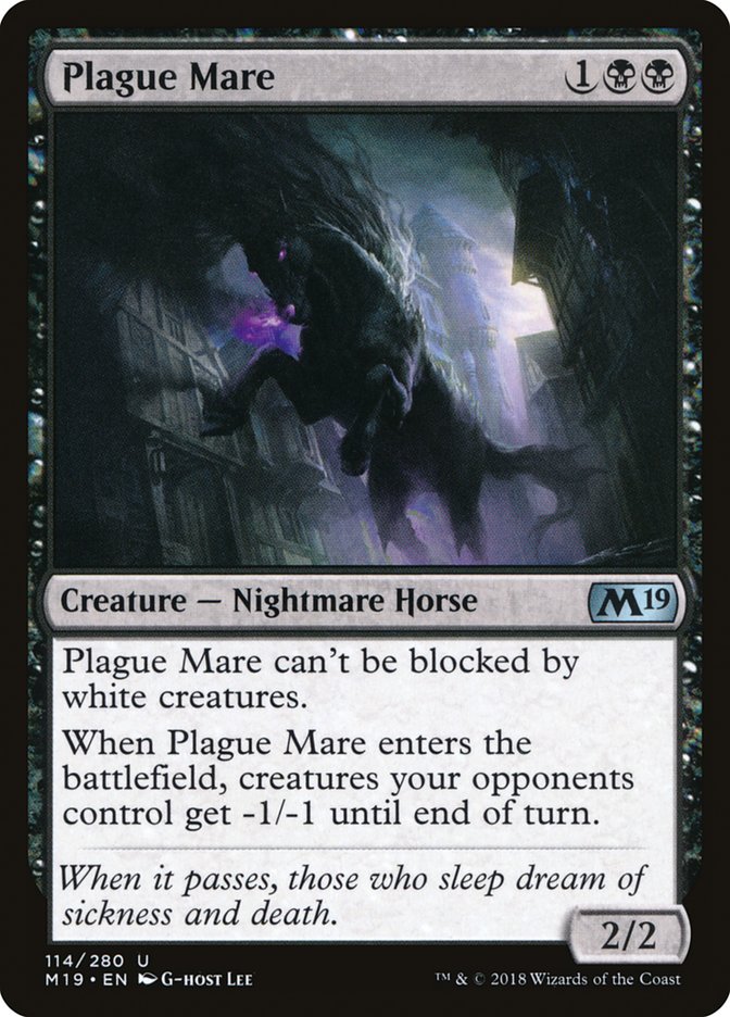 Plague Mare (114) [Core Set 2019] | Odin's Place