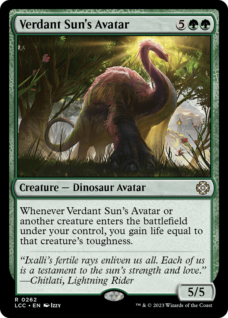 Verdant Sun's Avatar [The Lost Caverns of Ixalan Commander] | Odin's Place
