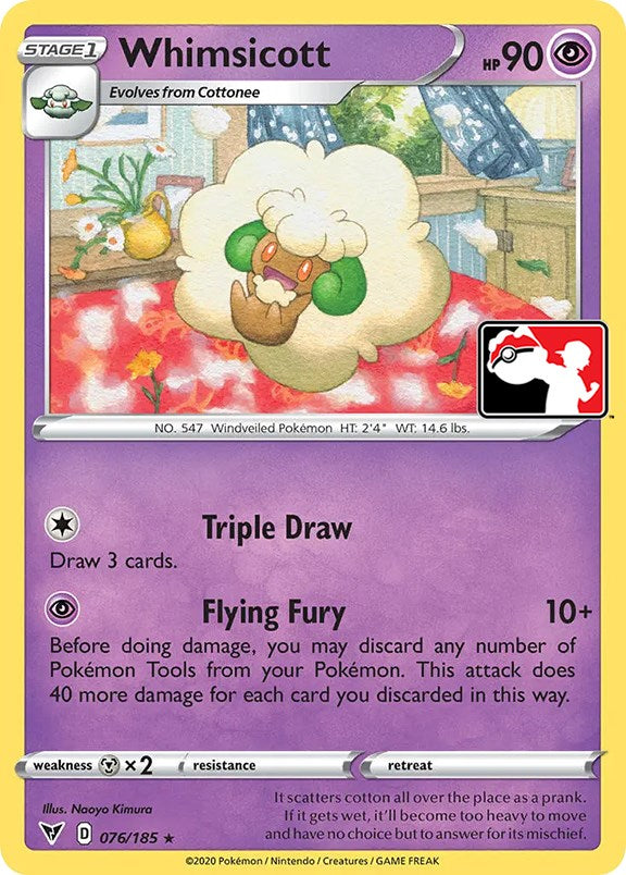 Whimsicott (076/185) [Prize Pack Series One] | Odin's Place