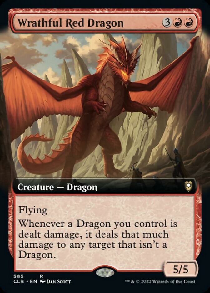 Wrathful Red Dragon (Extended Art) [Commander Legends: Battle for Baldur's Gate] | Odin's Place
