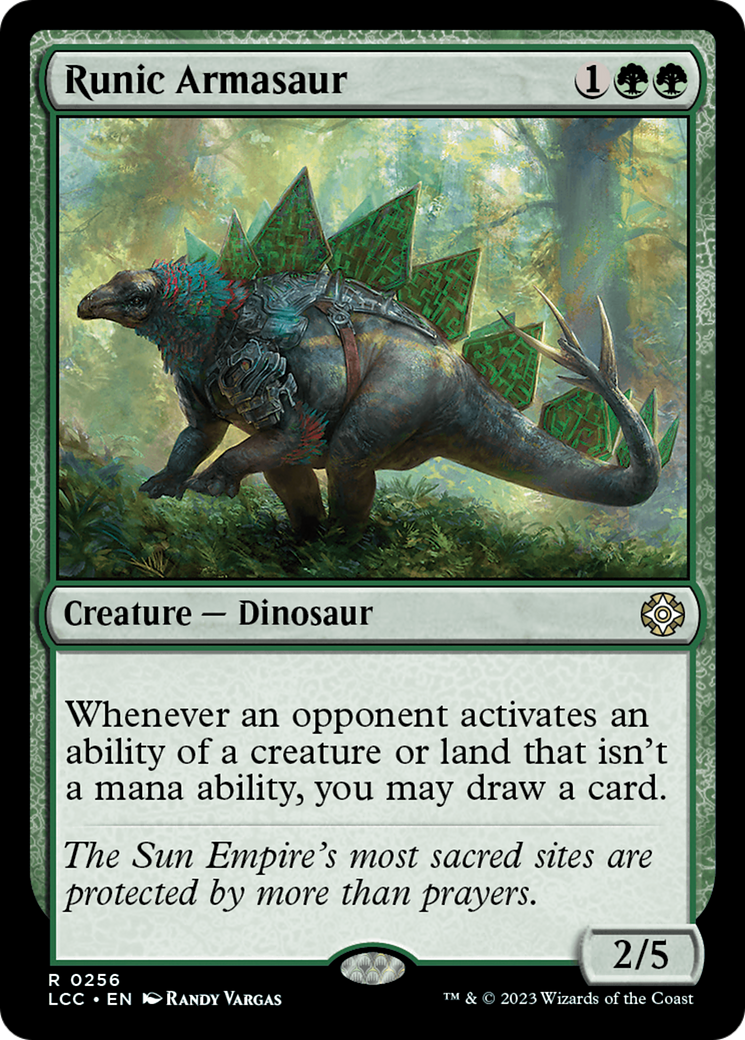 Runic Armasaur [The Lost Caverns of Ixalan Commander] | Odin's Place