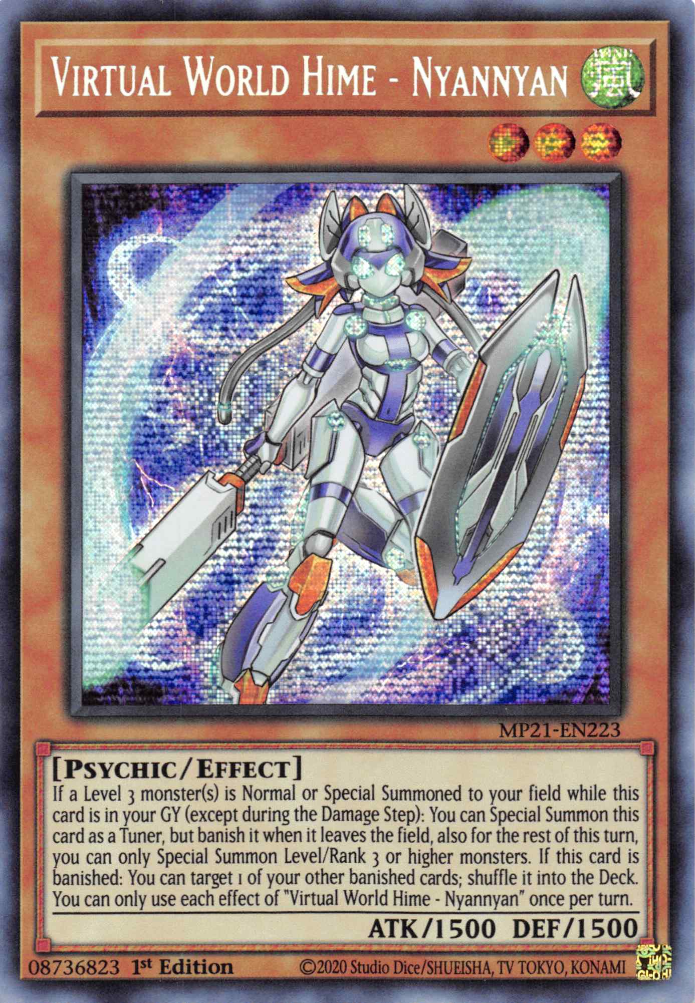 Virtual World Hime - Nyannyan [MP21-EN223] Prismatic Secret Rare | Odin's Place