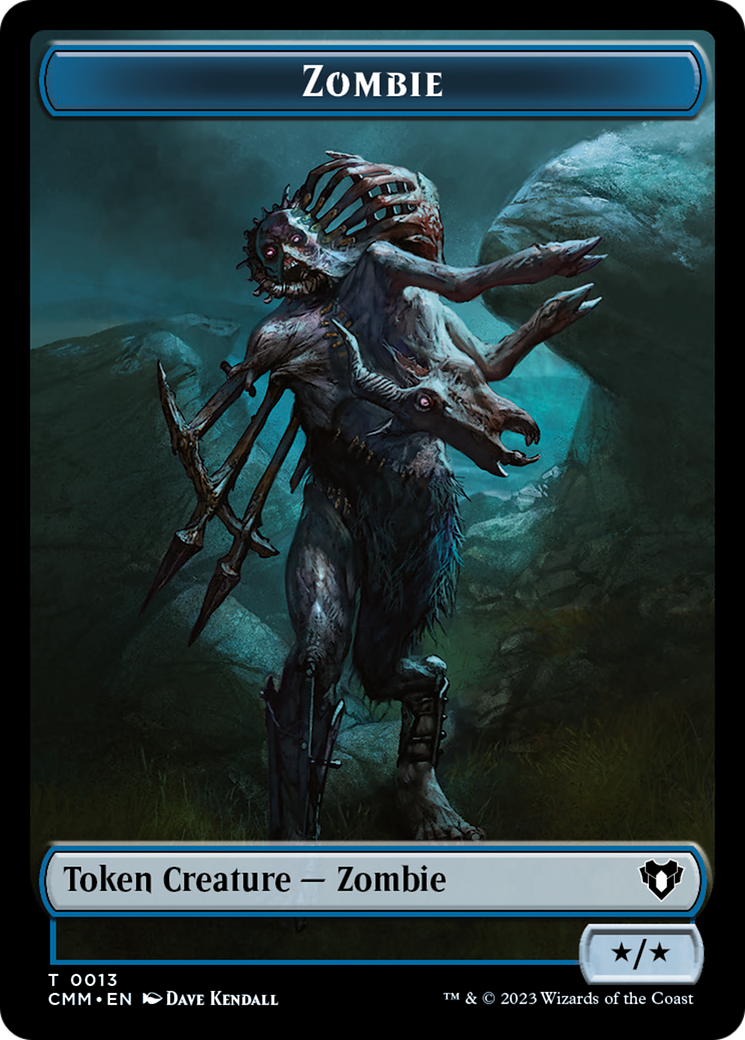 Spirit (0039) // Zombie (0013) Double-Sided Token [Commander Masters Tokens] | Odin's Place