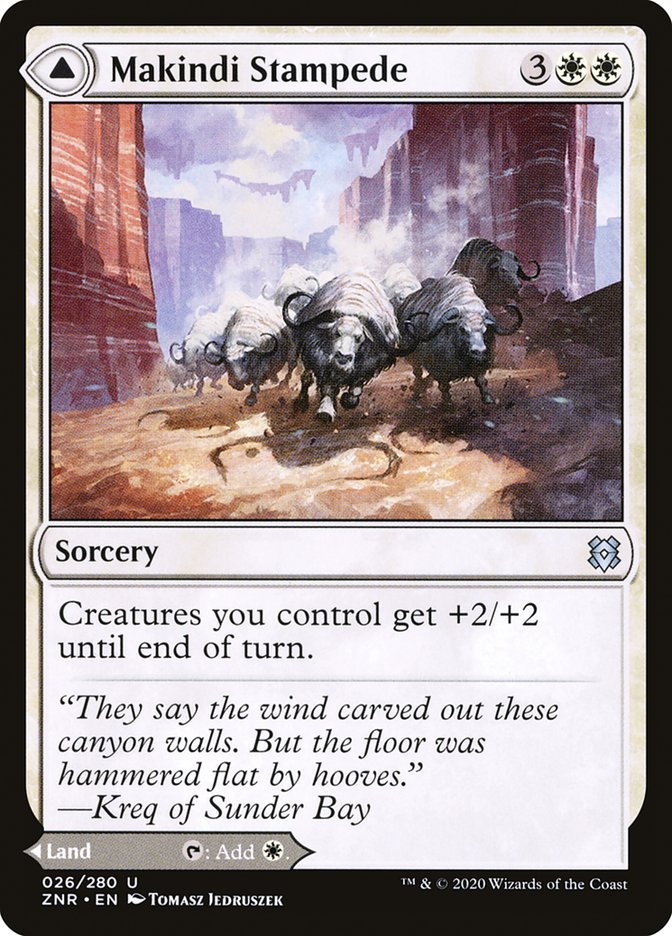 Makindi Stampede // Makindi Mesas [Zendikar Rising] | Odin's Place