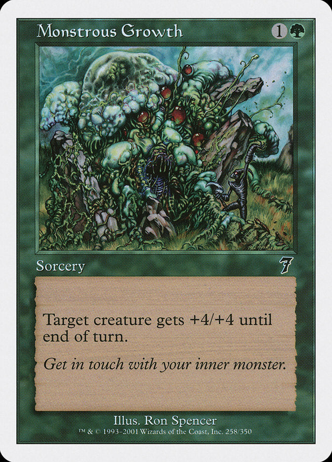 Monstrous Growth (258) [Seventh Edition] | Odin's Place