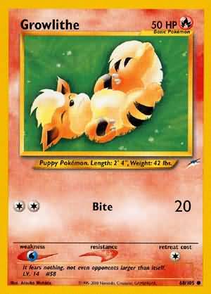 Growlithe (68/105) [Neo Destiny Unlimited] | Odin's Place