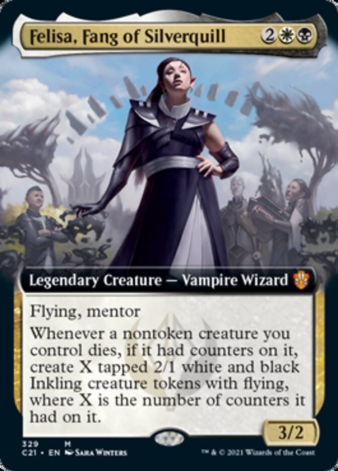 Felisa, Fang of Silverquill (Extended Art) [Commander 2021] | Odin's Place